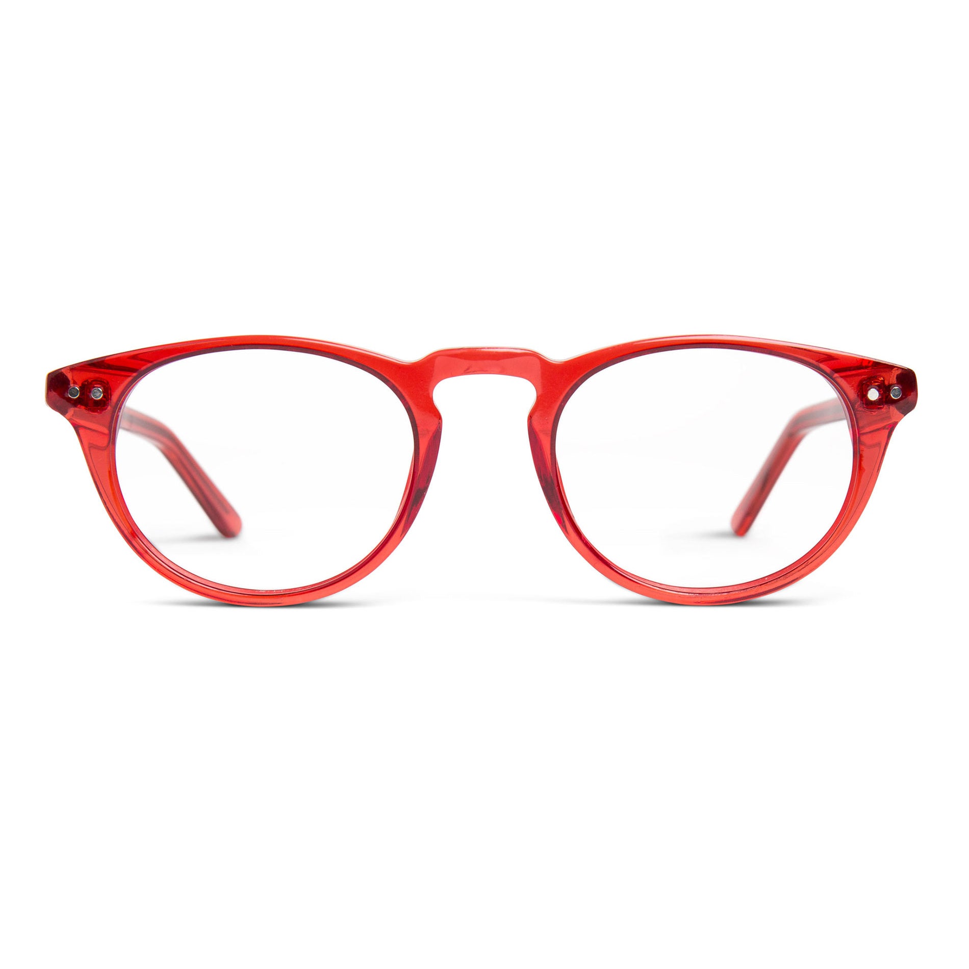 Red round eyeglasses - Libert Bell - Shop red round eyewear
