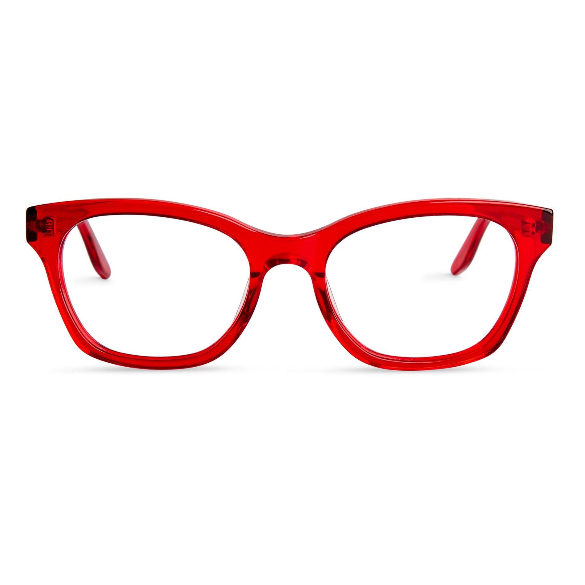 Buy Red square eyeglasses - Sisterly Affection- Shop red square eyewear