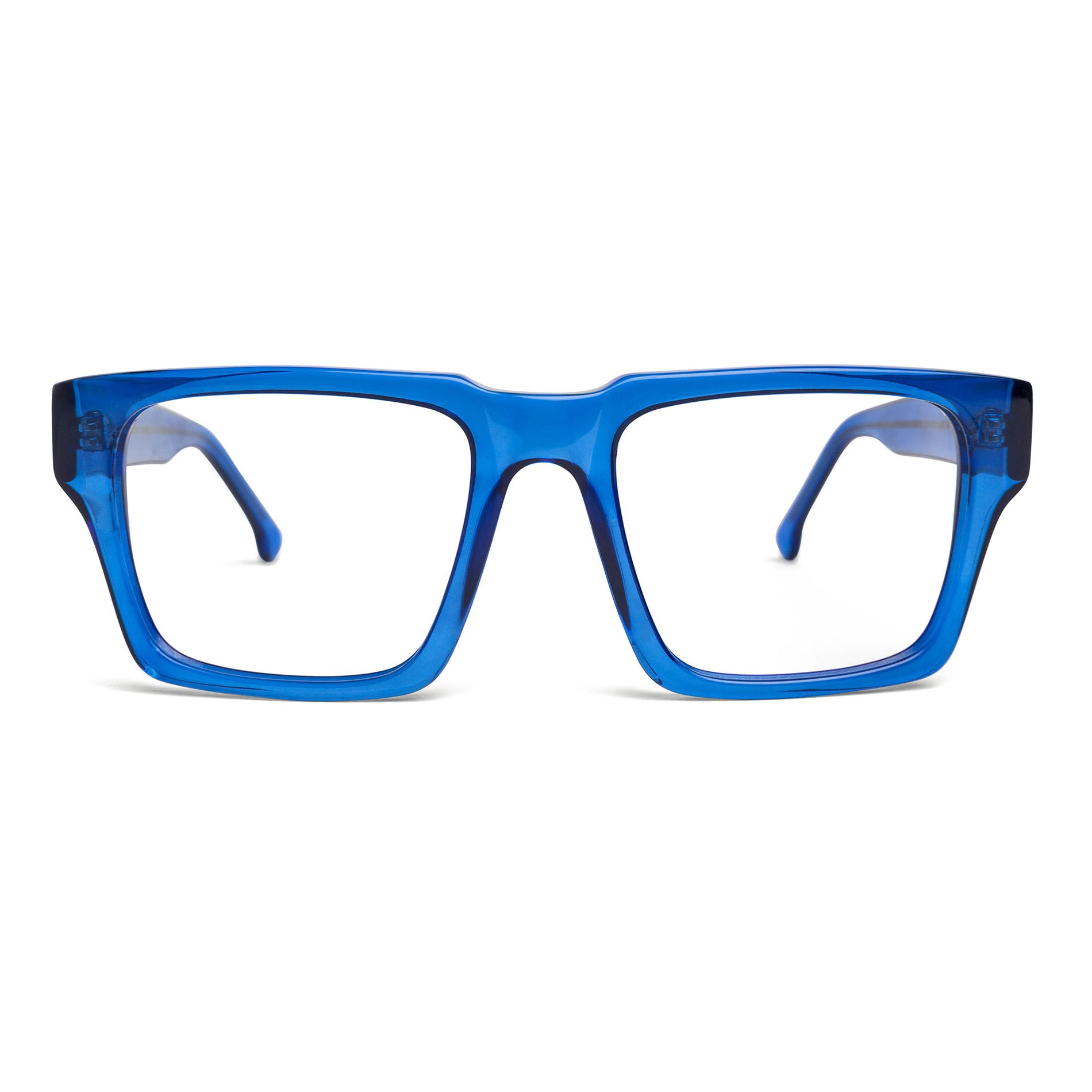 Buy blue square eyeglasses - The Deuce - Shop blue square eyewear