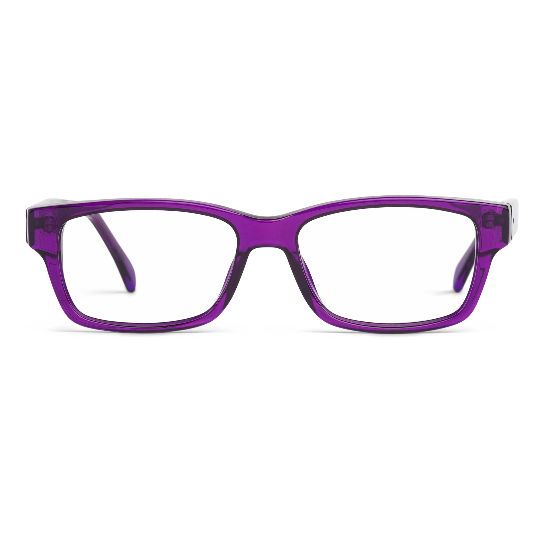 Buy purple rectangular eyeglasses - Brotherly Love - Shop purple rectangular eyewear
