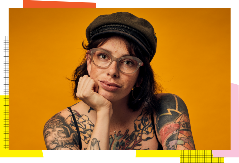 Cat-Eye Eyeglasses on Model - Cateye Eyewear Collection