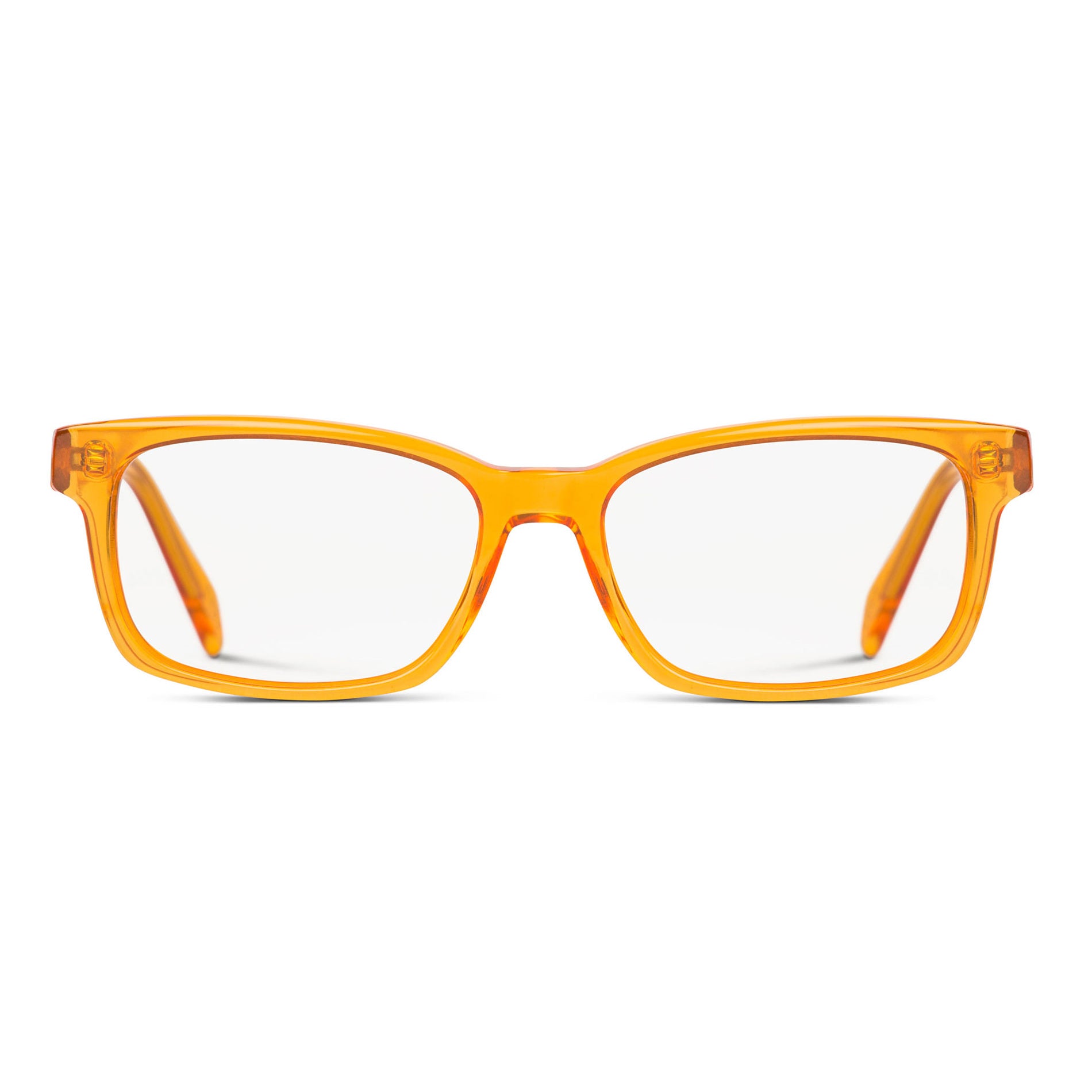 Buy orange square eyeglasses - Osage Ave - Shop orange square eyewear