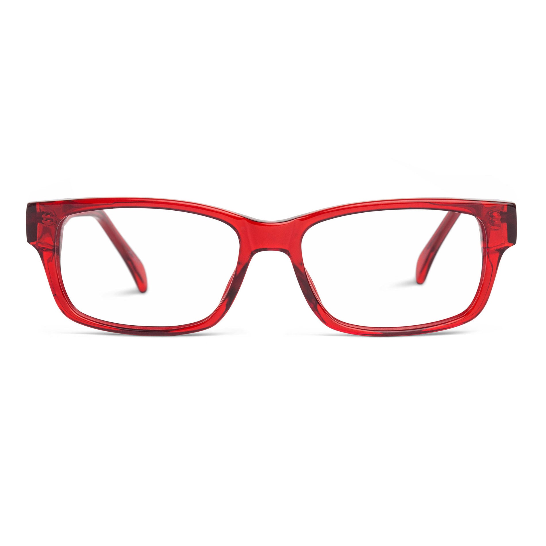 Buy Red rectangular eyeglasses - Brotherly Love - Shop red rectangle eyewear