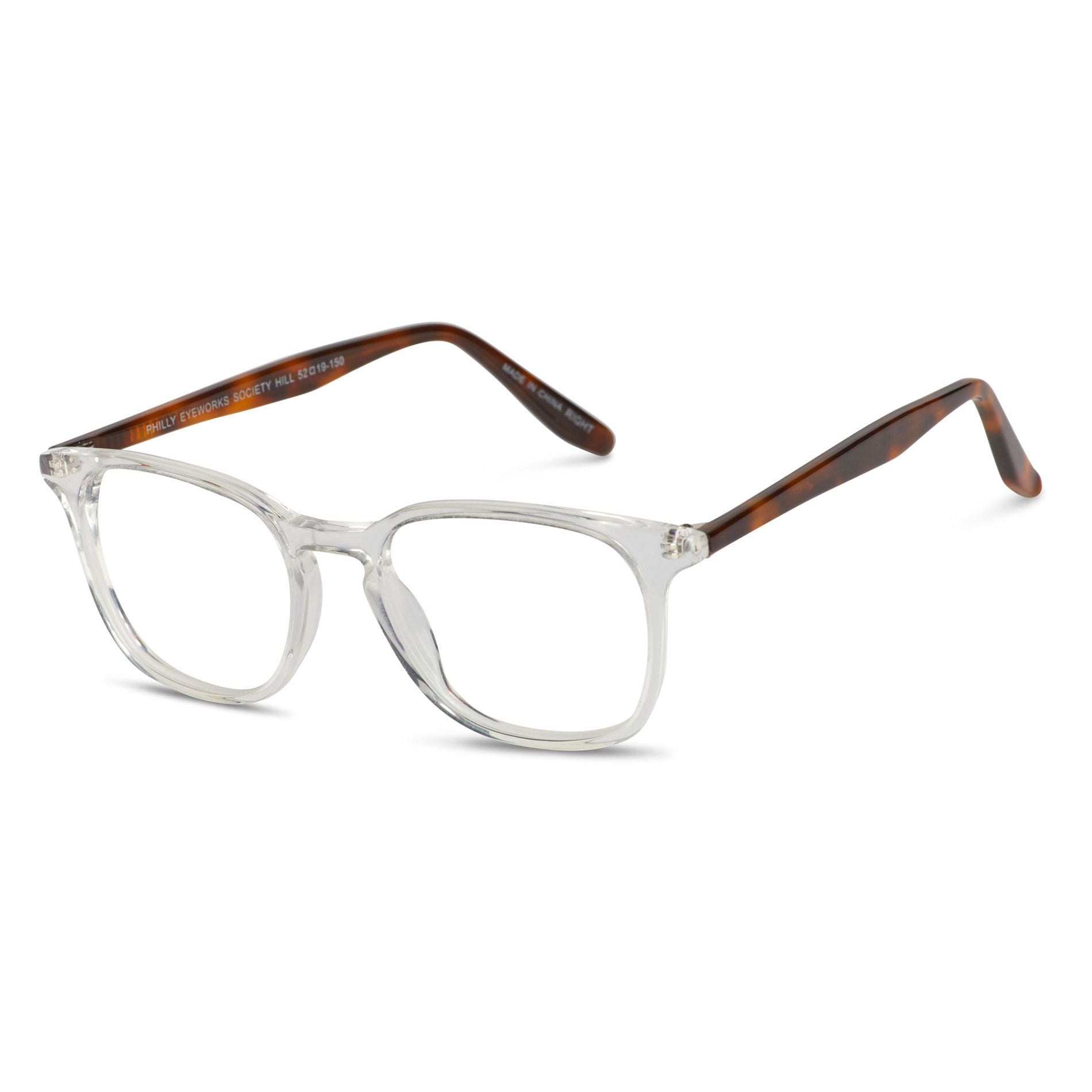 Clear Front with Tortoise Sides