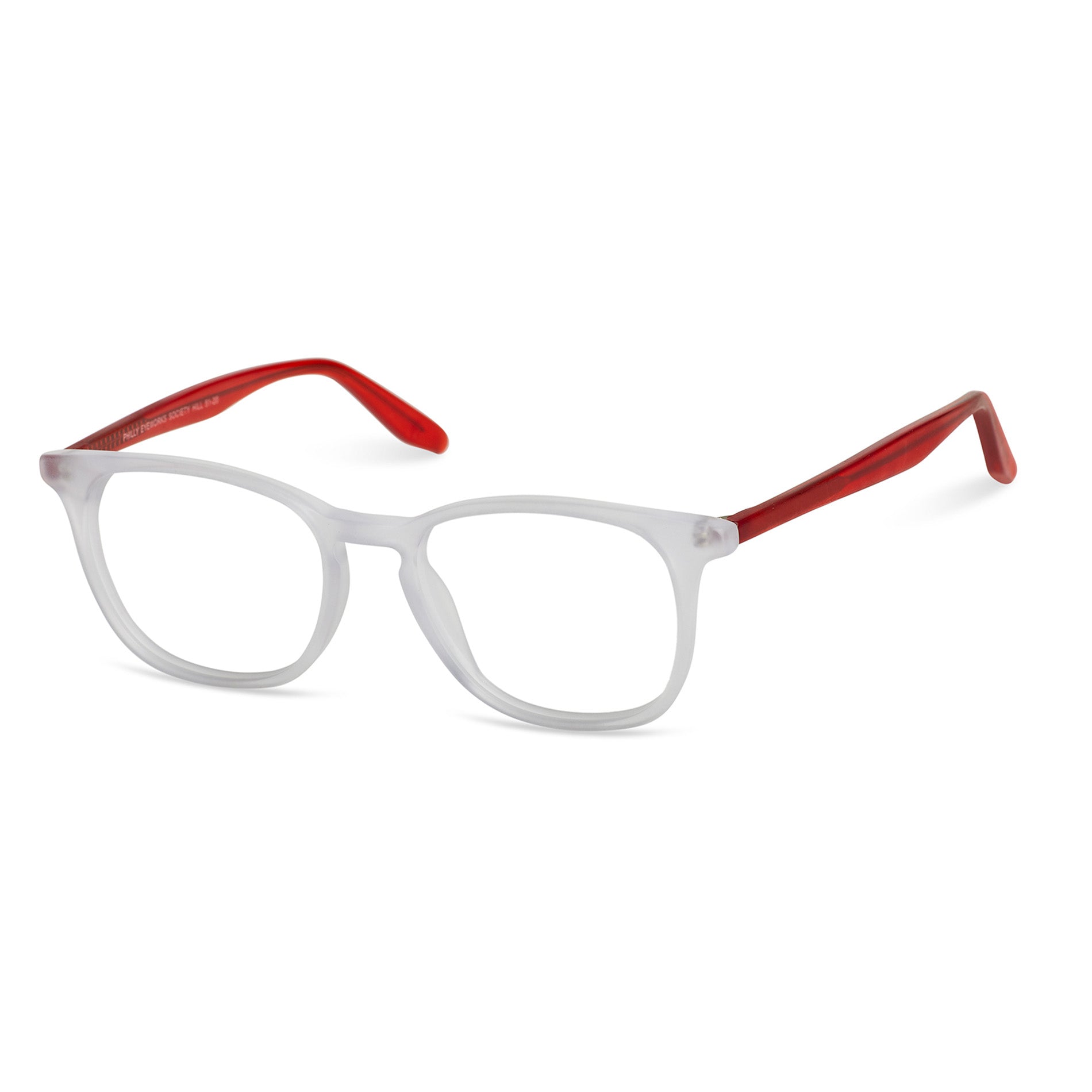 Clear Front with Red Sides