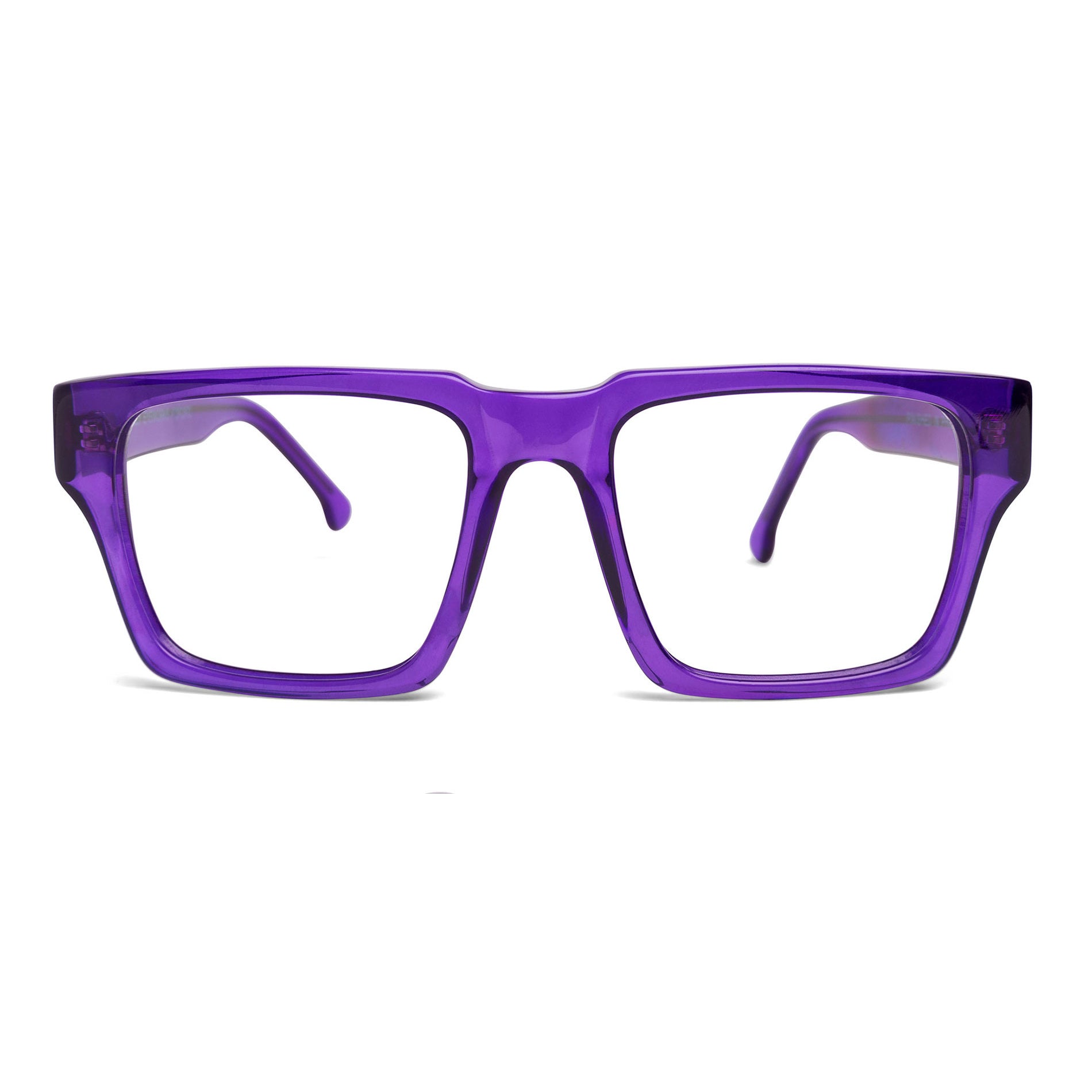 Buy purple square eyeglasses - The Duece - Shop purple square eyewear