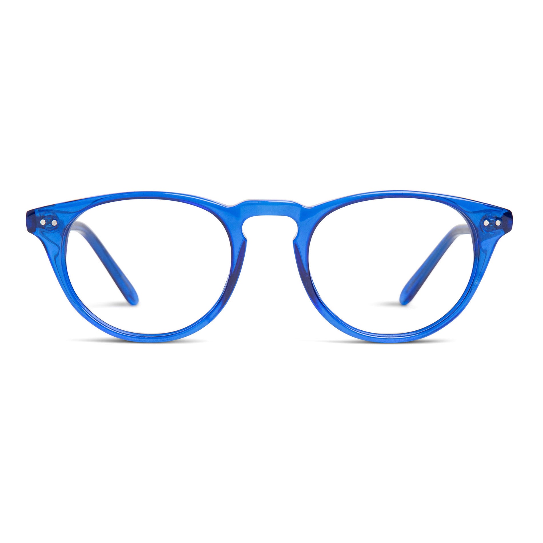 Buy blue round eyeglasses - Liberty Bell - Shop blue round eyewear