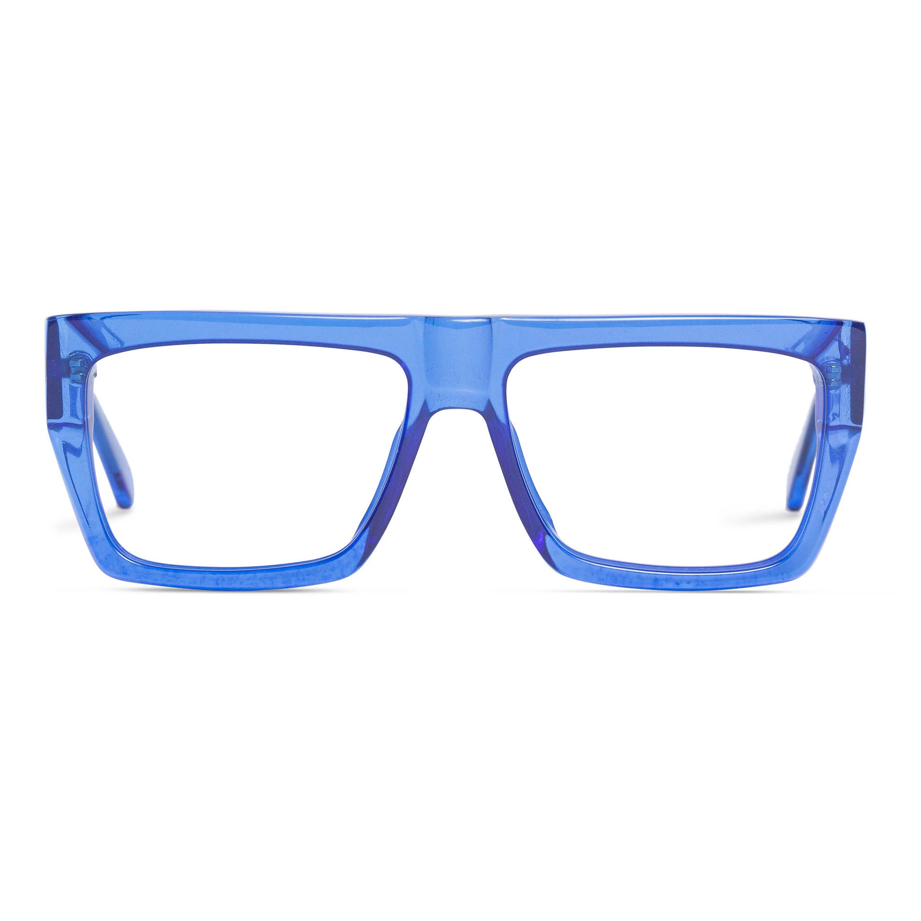 Buy blue square eyeglasses - The Jawn - Shop blue square eyewear