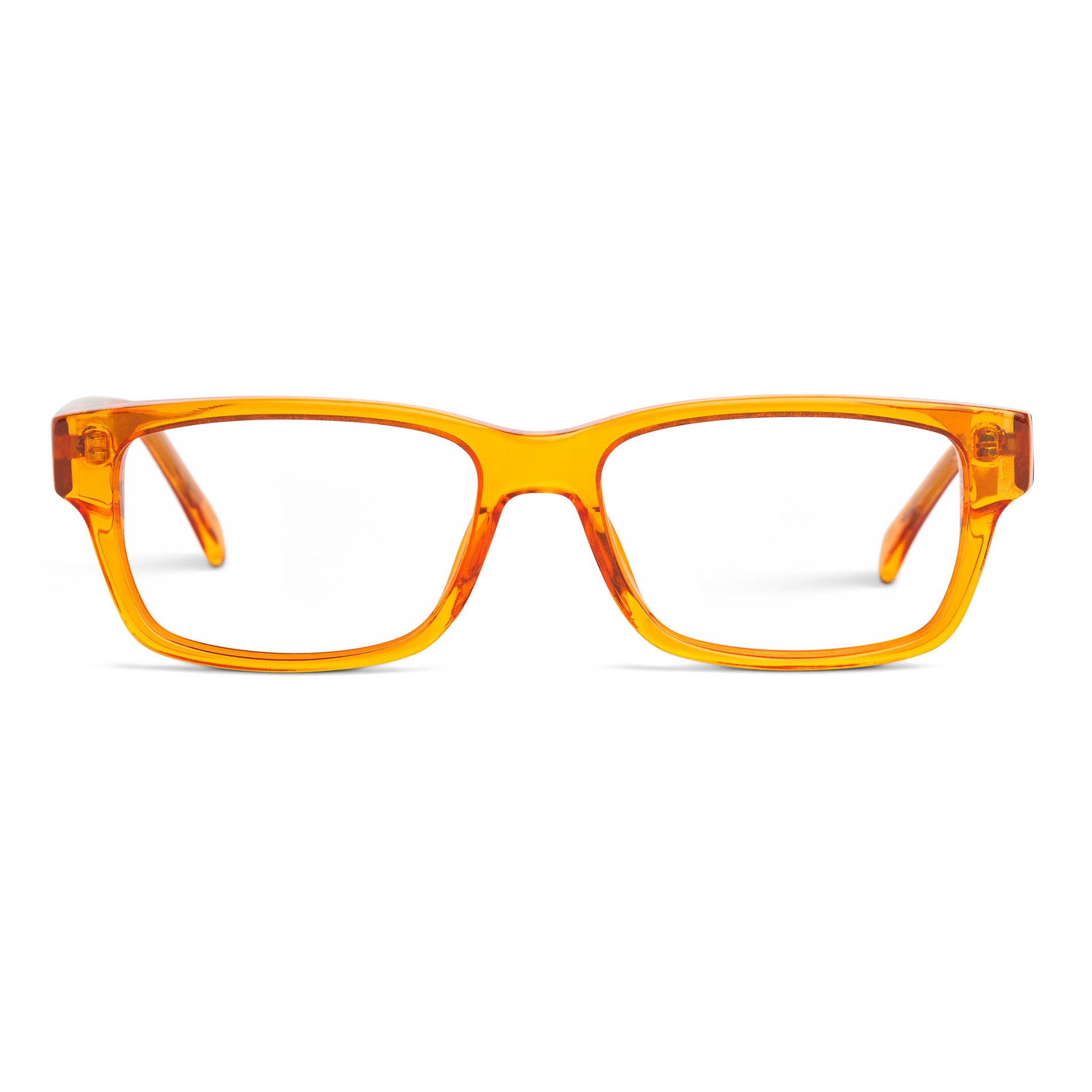 Buy orange square eyeglasses - Brotherly Love - Shop orange square eyewear
