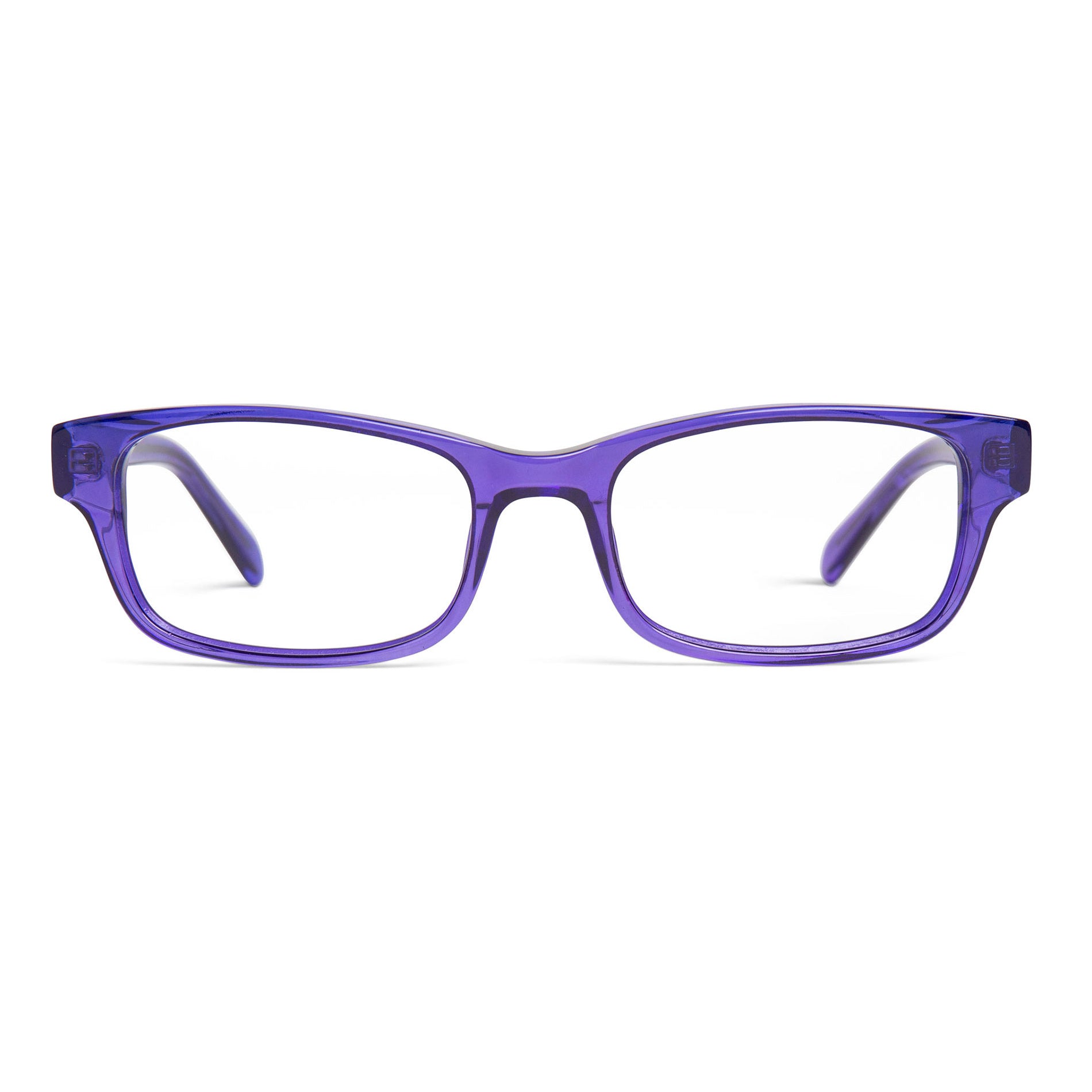 Buy purple rectangular eyeglasses - Fairmount - Shop purple rectangular eyewear