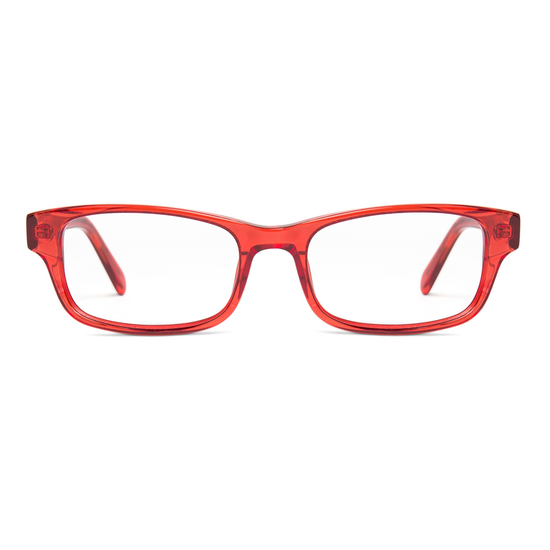 Buy Red rectangular eyeglasses - Fairmount - Shop red rectangle eyewear